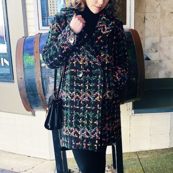 Emerald Tweed Pepaloves Piccadilly Chunky Knit Coat - Anthropologie - Picture 14 of 16